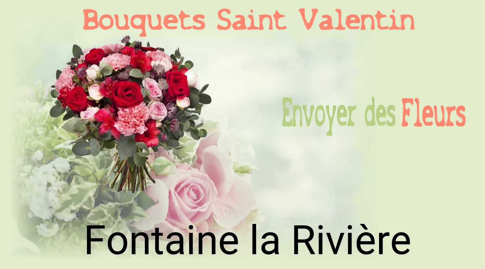 Roses de Saint-Valentin livrées à Fontaine-la-Rivière